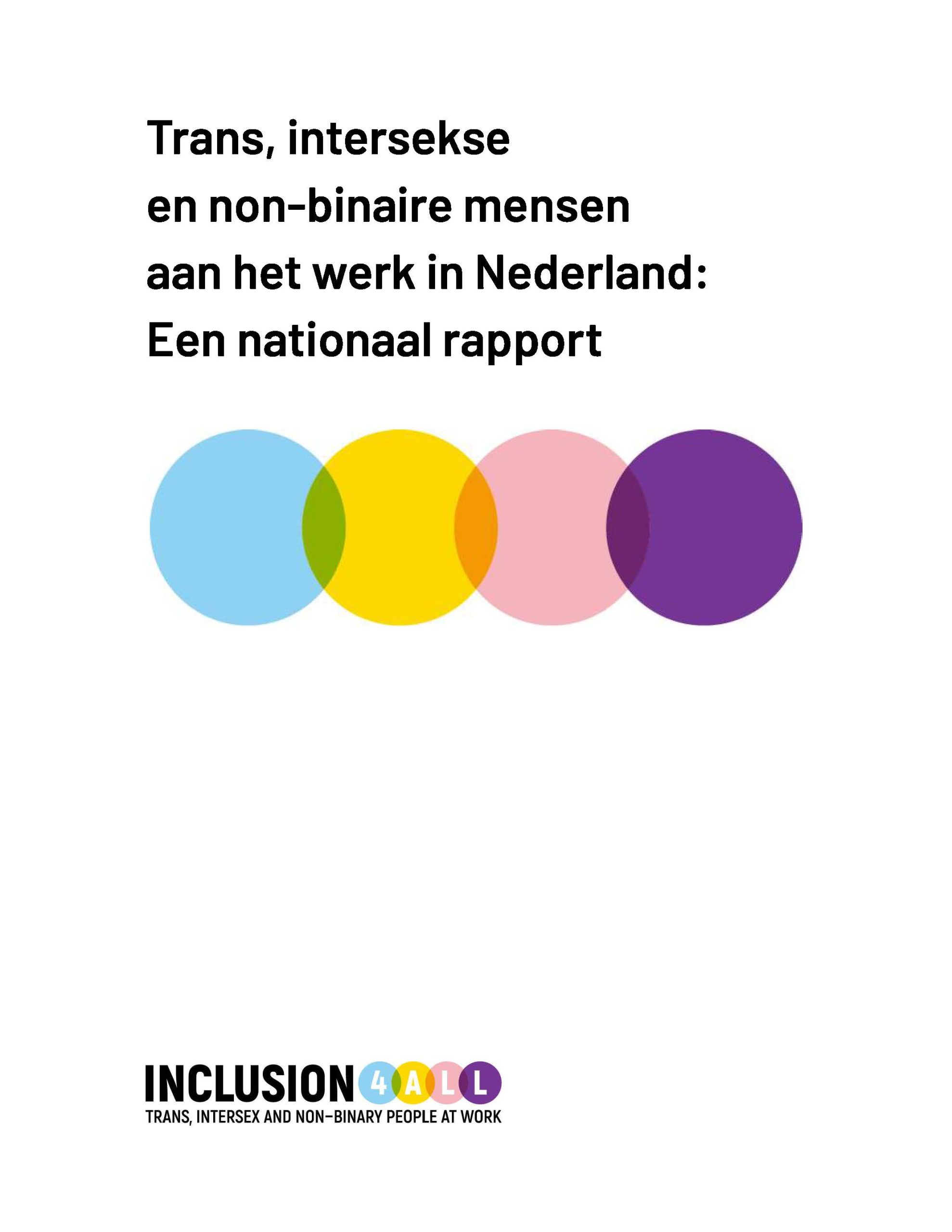 afbeelding rapport trans/intersekse/non-binair op werk