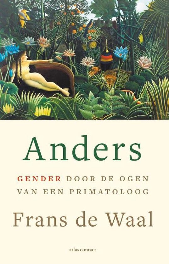 Cover van het boek Anders (Gender door de ogen van een primatolooog) door Frans de Waal