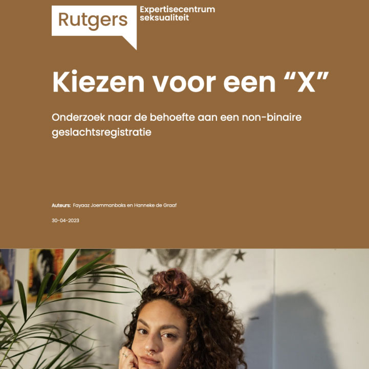 Poster van Rutgers expertisecentrum seksualiteit: kiezen voor een "X".
